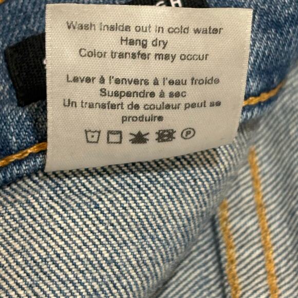 Veronica Beard Ryleigh Straight Leg Jeans Blue Mist Button Fly Size 4 - Picture 7 of 12